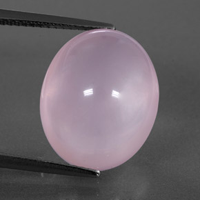 13.84캐럿 천연 라이트 핑크 로즈 쿼츠, 투명한, 16.1×13.2 mm, 투명/반투명