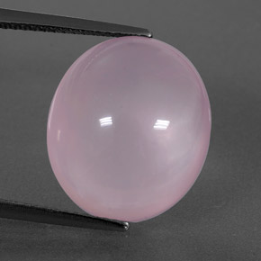 11.79캐럿 천연 라이트 핑크 로즈 쿼츠, 투명한, 16×14 mm, 투명/반투명