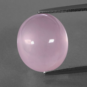 8.37캐럿 천연 핑크 로즈 쿼츠, 투명한, 13.5×11.6 mm, 투명/반투명