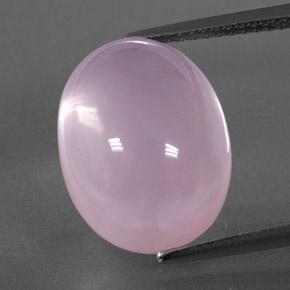 11.24캐럿 천연 핑크 로즈 쿼츠, 투명한, 15×11.6 mm, 투명/반투명