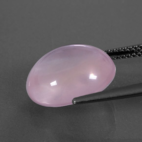 8.04캐럿 천연 핑크 로즈 쿼츠, 투명한, 13.7×12 mm, 투명/반투명