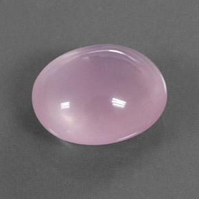 16.60캐럿 천연 풍선껌 핑크 로즈 쿼츠, 타원형 컷, 17.9×15.7 mm, 투명한
