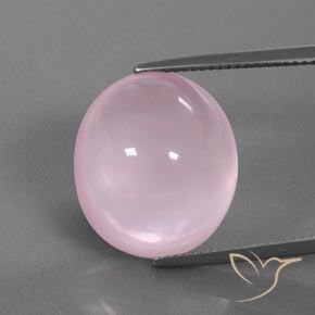 18.82ct 자연스러운 라이트 핑크 로즈 쿼츠, 타원형, 투명한
