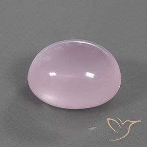 23.48캐럿 천연 라이트 핑크 로즈 쿼츠, 타원형 컷, 18.5×16.2 mm, 투명한