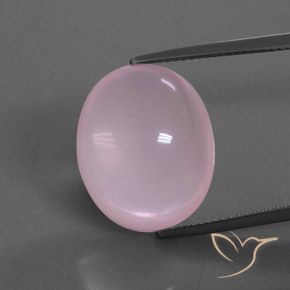 16.18ct 자연스러운 로즈 핑크 로즈 쿼츠, 타원형, 투명한