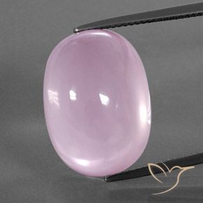 30.02캐럿 천연 라이트 핑크 로즈 쿼츠, 타원형 컷, 20.5×14.6 mm, 투명한
