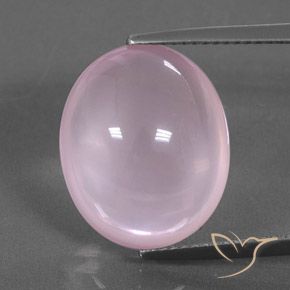 13.83ct 자연스러운 라이트 핑크 로즈 쿼츠, 타원형, 투명한