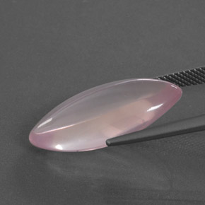 12.65캐럿 천연 풍선껌 핑크 로즈 쿼츠, 보석, 투명한