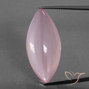 21.90ct 자연스러운 미디엄 로즈 핑크 로즈 쿼츠, 보석, 투명한