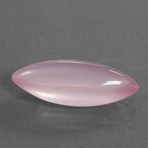19.33캐럿 천연 핑크 로즈 쿼츠, 마퀴즈, 29.4×12.8 mm, 투명한