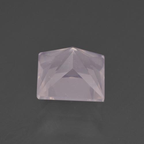 3.39캐럿 천연 라이트 핑크 로즈 쿼츠, 스퀘어, 8.9×8.9 mm, 투명한