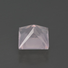 3.01캐럿 천연 베리 라이트 로즈 핑크 로즈 쿼츠, 스퀘어, 8.5×8.5 mm, 투명한