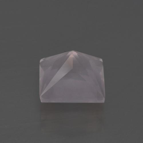 2.69캐럿 천연 라이트 핑크 로즈 쿼츠, 스퀘어, 8.3×8.1 mm, 투명한