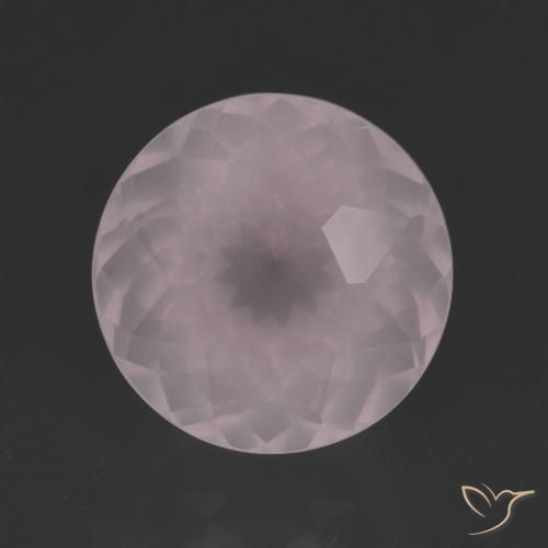 6.47ct 자연스러운 매우 밝은 분홍색 로즈 쿼츠, 둥근, 투명한