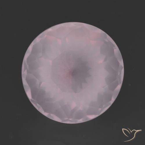 6.88ct 자연스러운 라이트 핑크 로즈 쿼츠, 둥근, 투명한