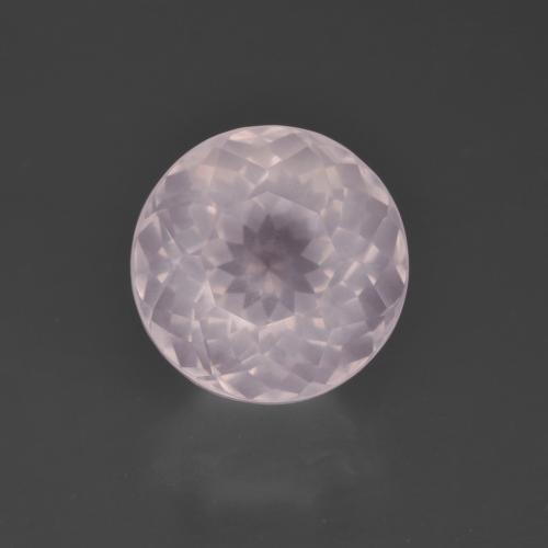 4.91캐럿 천연 베리 라이트 로즈 핑크 로즈 쿼츠, 라운드 컷, 투명한