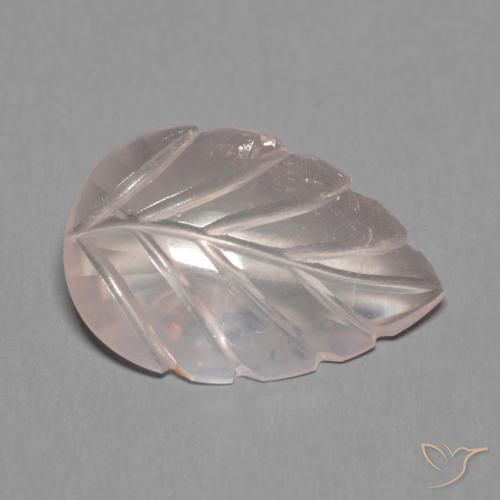 4.31ct 자연스러운 라이트 코랄 핑크 로즈 쿼츠, 팬시한, 투명한