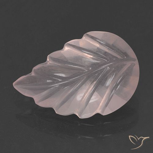 2.58ct 자연스러운 라이트 핑크 로즈 쿼츠, 플라워 컷, 투명한