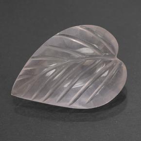 3.32캐럿 천연 로즈 핑크 톤 로즈 쿼츠, 플라워 컷, 14.1×10 mm, 투명한