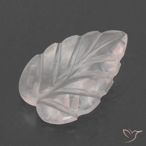 2.96ct 자연스러운 로즈 핑크 톤 로즈 쿼츠, 플라워 컷, 투명한