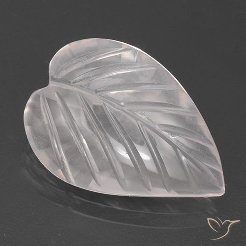 2.79ct 자연스러운 베리 라이트 로즈 핑크 로즈 쿼츠, 플라워 컷, 투명한