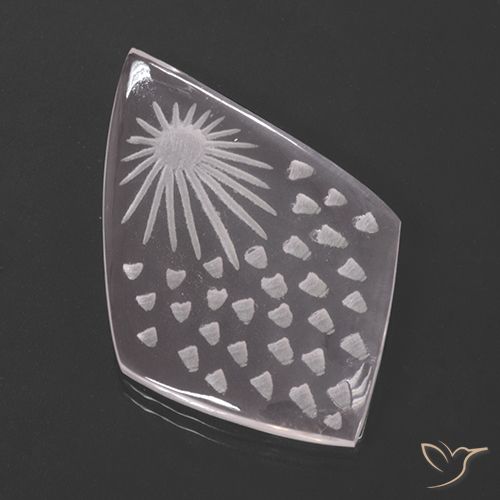 18.46ct 자연스러운 무색 로즈 쿼츠, 팬시한, 투명한