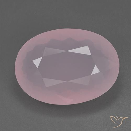 80.59ct 자연스러운 로즈 핑크 로즈 쿼츠, 타원형, 투명한