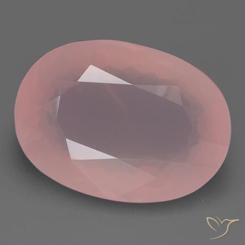 108.80ct 자연스러운 로즈 핑크 로즈 쿼츠, 타원형, 투명한
