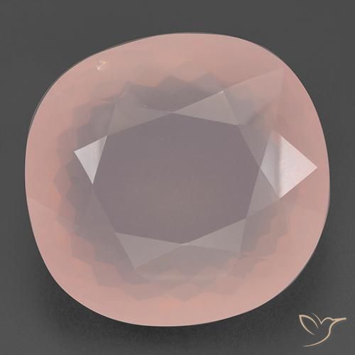 110.88ct 자연스러운 라이트 핑크 로즈 쿼츠, 방석, 투명한