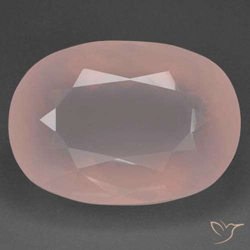 115.62ct 자연스러운 라이트 핑크 로즈 쿼츠, 타원형, 투명한