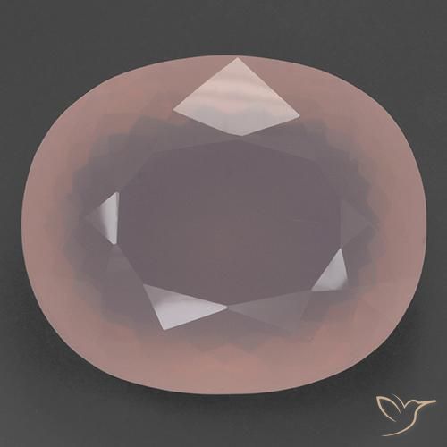 243.58ct 자연스러운 로즈 핑크 로즈 쿼츠, 타원형, 투명한