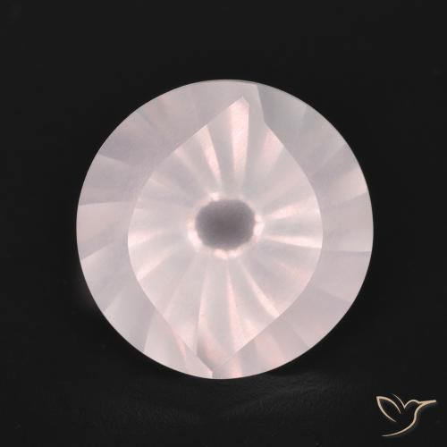 5.53ct 자연스러운 라이트 핑크 로즈 쿼츠, 둥근, 투명한