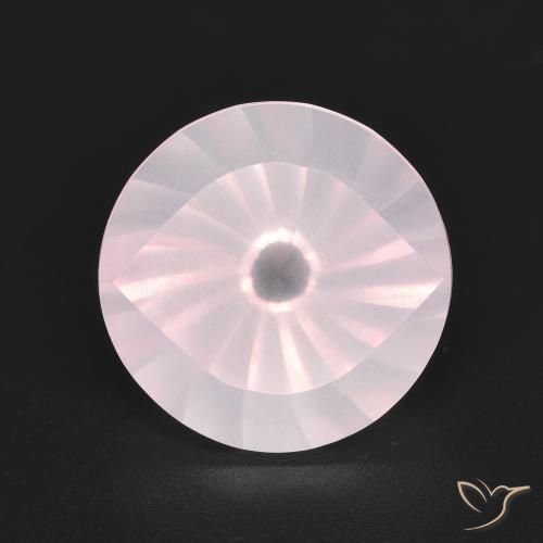 5.50ct 자연스러운 베리 라이트 로즈 핑크 로즈 쿼츠, 둥근, 투명한
