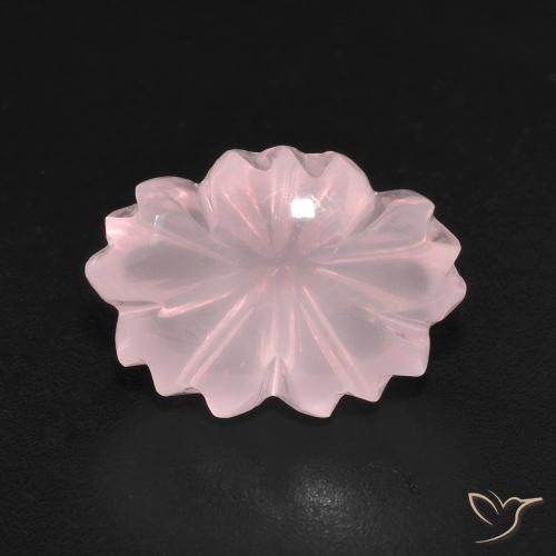 6.67ct 자연스러운 코랄 핑크 로즈 쿼츠, 팬시한, 투명한