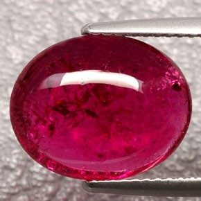 5.88캐럿 천연 핑크 레드 루벨라이트 투르말린, 투명한, 13.9×11 mm, 투명/반투명