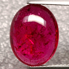 5.88캐럿 천연 핑크 레드 루벨라이트 투르말린, 투명한, 13.9×11 mm, 투명/반투명