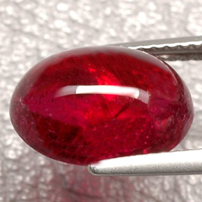 5.64캐럿 천연 핑크 레드 루벨라이트 투르말린, 투명한, 12.4×9.2 mm, 투명/반투명