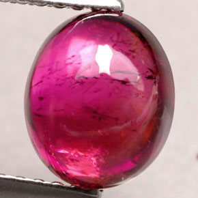 2.26캐럿 천연 핑크 레드 루벨라이트 투르말린, 투명한, 8.3×7 mm, 투명/반투명