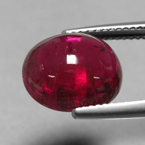 6.77캐럿 천연 핑크 레드 루벨라이트 투르말린, 투명한, 12.3×10.6 mm, 투명/반투명