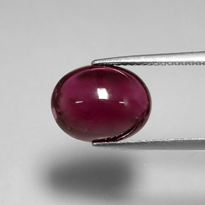 6.46캐럿 천연 핑크 레드 루벨라이트 투르말린, 투명한, 12.3×9.6 mm, 투명/반투명