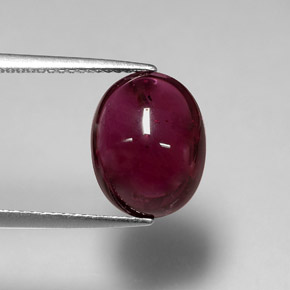 6.46캐럿 천연 핑크 레드 루벨라이트 투르말린, 투명한, 12.3×9.6 mm, 투명/반투명