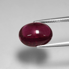 6.46캐럿 천연 핑크 레드 루벨라이트 투르말린, 투명한, 12.3×9.6 mm, 투명/반투명