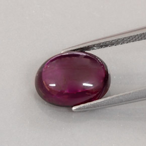 4.65캐럿 천연 핑크 레드 루벨라이트 투르말린, 투명한, 10.7×8.6 mm, 투명/반투명