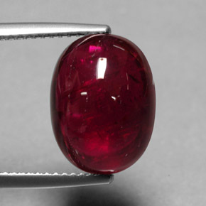 7.59캐럿 천연 핑크 레드 루벨라이트 투르말린, 투명한, 13.5×10.2 mm, 투명/반투명