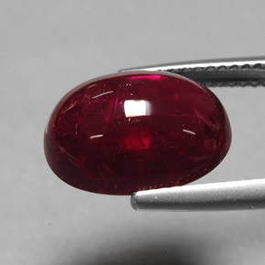 7.59캐럿 천연 핑크 레드 루벨라이트 투르말린, 투명한, 13.5×10.2 mm, 투명/반투명