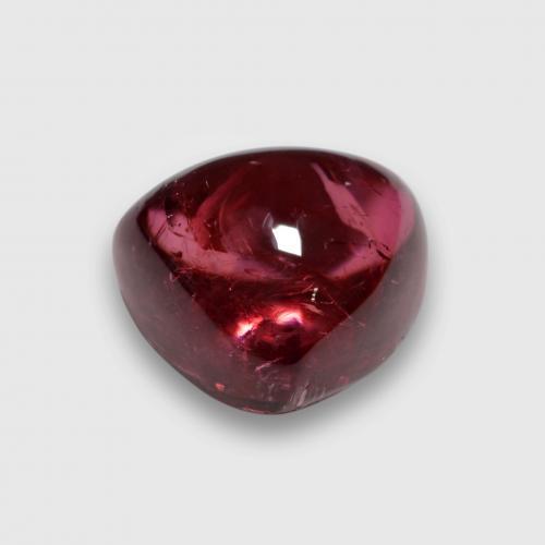 3.76캐럿 천연 딥 마젠타 루벨라이트 투르말린, 트릴리언, 9.2×8.8 mm, 투명한