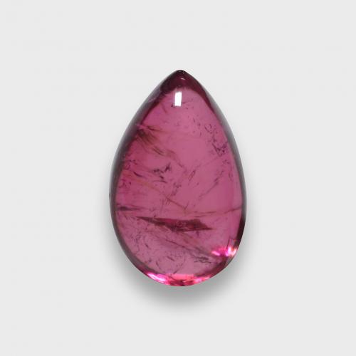 1.41캐럿 천연 퍼플-레드 루벨라이트 투르말린, 배 모양, 8×5.2 mm, 투명한