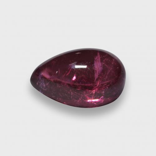 1.41캐럿 천연 퍼플-레드 루벨라이트 투르말린, 배 모양, 8×5.2 mm, 투명한