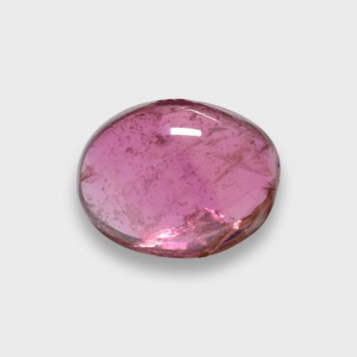 1.25캐럿 천연 미디엄 레드 루벨라이트 투르말린, 타원형 컷, 7.9×6.2 mm, 투명한