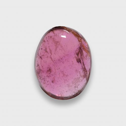1.25캐럿 천연 미디엄 레드 루벨라이트 투르말린, 타원형 컷, 7.9×6.2 mm, 투명한
